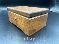 Rare Old Reuge Music Box Sainte Croix Switzerland Cylinder Cartel Hardwood Box