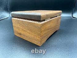 Rare Old Reuge Music Box Sainte Croix Switzerland Cylinder Cartel Hardwood Box