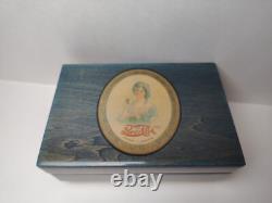 Rare Pepsi Cola Radio Jingle Music box Reuge Movement Wood Box Pepsi Girl Tested