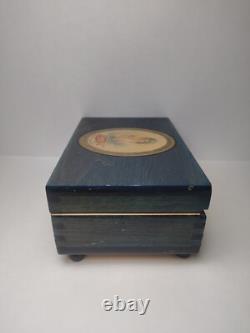 Rare Pepsi Cola Radio Jingle Music box Reuge Movement Wood Box Pepsi Girl Tested