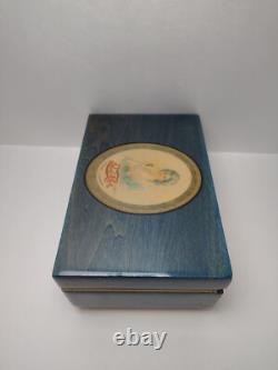 Rare Pepsi Cola Radio Jingle Music box Reuge Movement Wood Box Pepsi Girl Tested