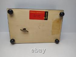 Rare Pepsi Cola Radio Jingle Music box Reuge Movement Wood Box Pepsi Girl Tested