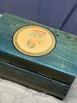 Rare Pepsi Cola Radio Jingle Music box Reuge Movement Wood Box Pepsi Girl Tested