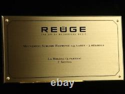 Rare REUGE Luge Inlaid Cylinder Music Box 144 Valve Sublime Harmonie beautiful