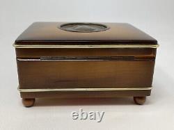 Rare REUGE Music Box with Inset Rare 1896 A. SCHARFF MOZART Bronze Medal
