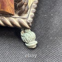 Rare REUGE ONYX MUSIC BOX DOLPHIN FEET WORKING 2 Songs Love Story & Rain Drops