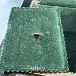 Rare REUGE ONYX MUSIC BOX DOLPHIN FEET WORKING 2 Songs Love Story & Rain Drops