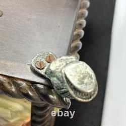 Rare REUGE ONYX MUSIC BOX DOLPHIN FEET WORKING 2 Songs Love Story & Rain Drops