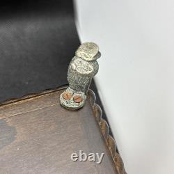 Rare REUGE ONYX MUSIC BOX DOLPHIN FEET WORKING 2 Songs Love Story & Rain Drops