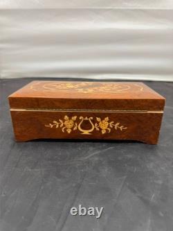 Rare Reuge 3/72 Music Box Sorrento Inlaid Burl Wood Guido Valse 3 Parts 72 Notes