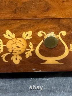 Rare Reuge 3/72 Music Box Sorrento Inlaid Burl Wood Guido Valse 3 Parts 72 Notes