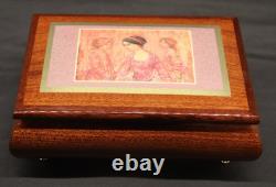 Rare Reuge Edna Hibel Music Box Made in Italy Fur Elise Excellent Condition