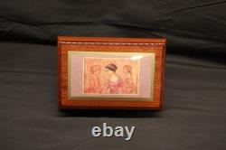 Rare Reuge Edna Hibel Music Box Made in Italy Fur Elise Excellent Condition