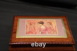 Rare Reuge Edna Hibel Music Box Made in Italy Fur Elise Excellent Condition