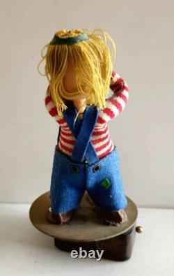 Rare Reuge Music Box Rotating Clown Hand Made Swiss