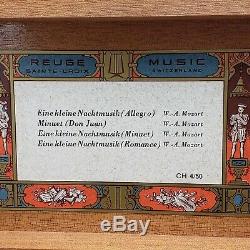 Rare Reuge Music Box Saint-Croix Switzerland CH 4/50 with 4 Songs 7.5