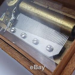 Rare Reuge Music Box Saint-Croix Switzerland CH 4/50 with 4 Songs 7.5