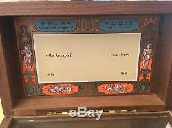 Rare Reuge Music Box W. A. Mozart Glockenspiel 1 / 36 Made in Switzerland