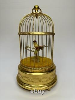 Rare Reuge Singing One Bird Music Box/ Cage