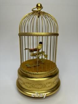 Rare Reuge Singing One Bird Music Box/ Cage
