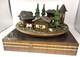 Rare Reuge Vintage Swiss Chalet Village Rotating Scene Musical Movement