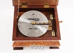 Rare Thorens AD-41 Large Music Box Sorrento Wood Inlay Pre Reuge 11 Disc