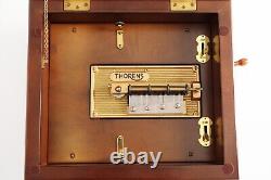 Rare Thorens AD-41 Large Music Box Sorrento Wood Inlay Pre Reuge 11 Disc