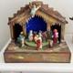 Rare VTG Italian Reuge Animated Nativity Music Box Swiss Movement Silent Night