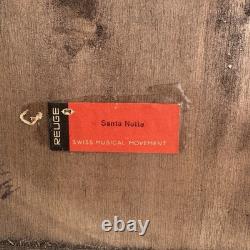 Rare VTG Italian Reuge Animated Nativity Music Box Swiss Movement Silent Night