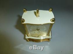 Rare Vintage German Musical Alarm Clock with Swiss Reuge Music Box (Watch Video)