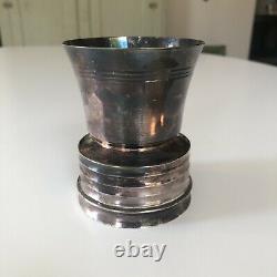 Rare Vintage Girod Paris France French Sterling Silver Music Cup Box Reuge