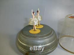 Rare Vintage Pre Reuge Double Dancing Ballerina Music Box (watch The Video)