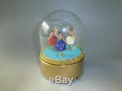 Rare Vintage Reuge 3 Dancers Dancing Ballerina Music Box Automaton New Restored