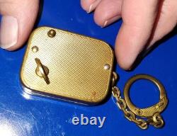 Rare Vintage Reuge Swiss Music Box Keychain Working Mid-Century Gem
