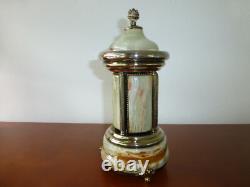 Rare Vintage Swiss Reuge Dancing Ballerina Music Box Carousel Items Holder