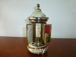 Rare Vintage Swiss Reuge Dancing Ballerina Music Box Carousel Items Holder