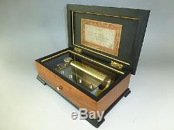 Rare Vintage Swiss Thorens (pre Reuge) Music Box 72 Key 3 Songs (watch Video)