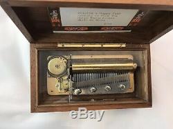 Rare tunes Reuge 4 song 50 note Swiss Music Box 4 songs The King and I (VIDEO)