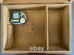 Reuge 18-Note Music Box/Jewelry Box made in Switzerland with Reuge movement