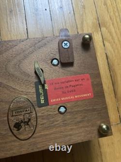 Reuge 18 Valves 3 Songs Paffelbel'S Canon Memory And Others triple Music Box