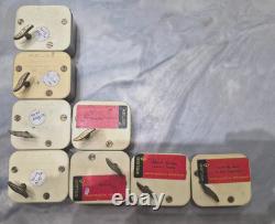 Reuge 18 note music box movement mechanism lot of 8