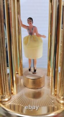Reuge 1961s Blue Lipstick/Cigarette Musical Carousel Swiss Music Box Mint