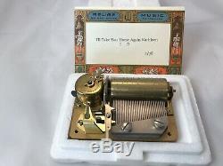 Reuge 2 song 36 Note Swiss musical movement for music box, plays Kathleen Video