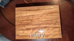 Reuge 36-Key Swiss Music Box Handcrafted Burl Wood Case Mechanical Wind-Up