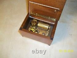 Reuge 36 Note Music Box Beautiful Condition Brass Inlay Rare Style