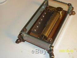 Reuge 3/72 Crystal Glass Music Box Excellent Condition Serial # 18276