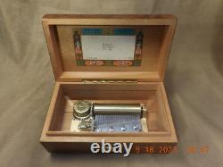 Reuge 3 Tune 50 Note Thuya Wood Music Box Plays Judaica Melodies (see Video)