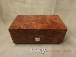 Reuge 3 Tune 50 Note Thuya Wood Music Box Plays Judaica Melodies (see Video)