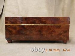 Reuge 3 Tune 50 Note Thuya Wood Music Box Plays Judaica Melodies (see Video)