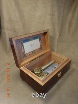 Reuge 3 Tune 50 Note Thuya Wood Music Box Plays Judaica Melodies (see Video)